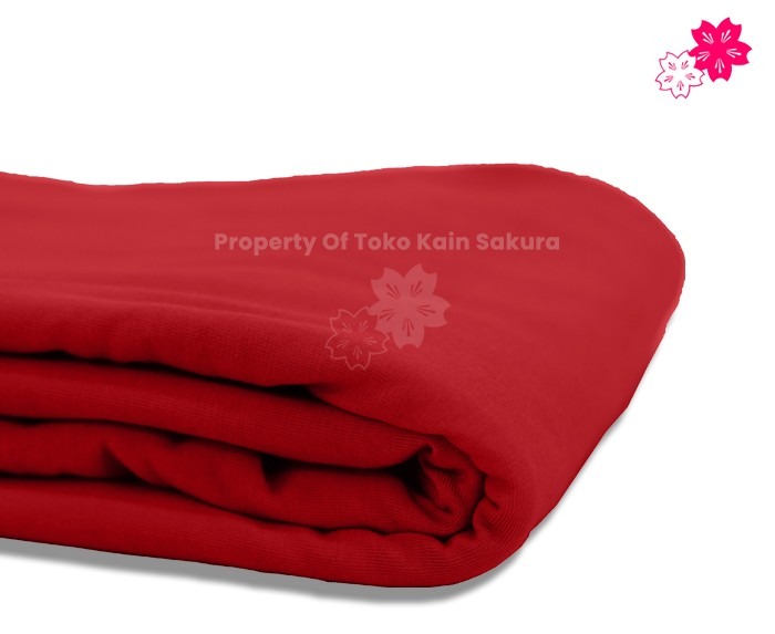 Cotton Combed 24s - Merah Cabe
