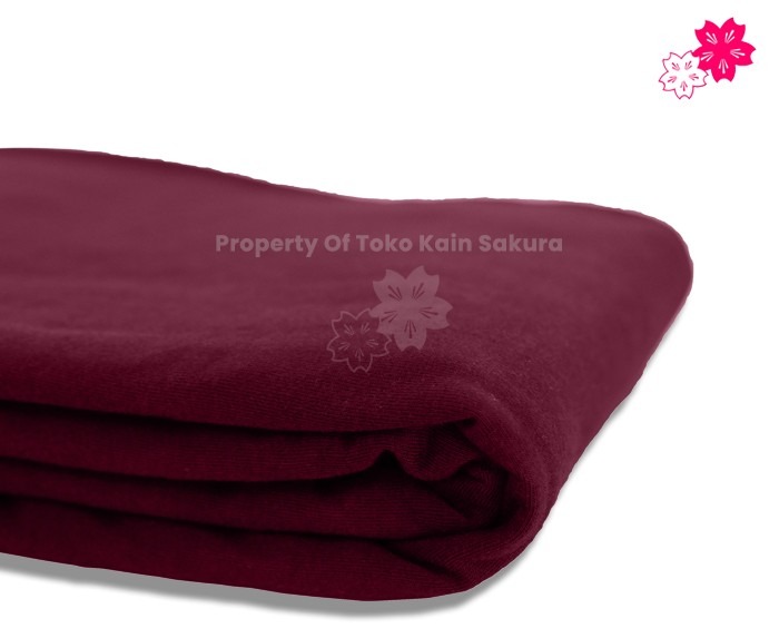 Cotton Combed 20s - Red Plum