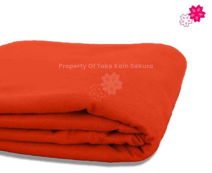 Cotton Combed 30s - Sunset Orange